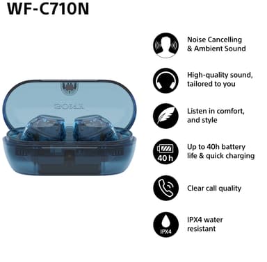 Sony WF-C710N täysin langattomat in-ear kuulokkeet (sininen)