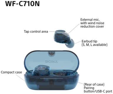 Sony WF-C710N täysin langattomat in-ear kuulokkeet (sininen)