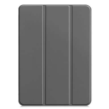 Keinonahkakotelo jalustalla iPad 13:lle (2024) - harmaa