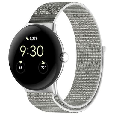Nailonranneke Google Pixel Watch 1/2:lle - Harmaa