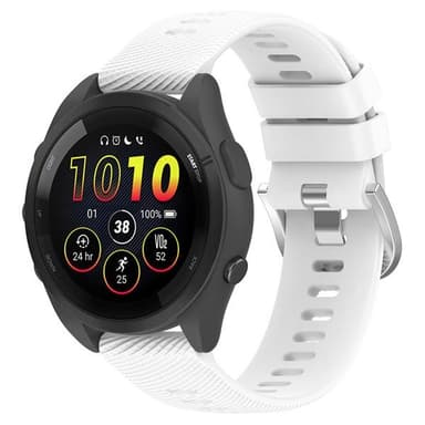 Silikoniranneke Garmin Forerunner 165:lle 22mm - Valkoinen