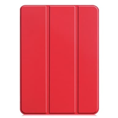 Keinonahkakotelo jalustalla iPad 13:lle (2024) - punainen