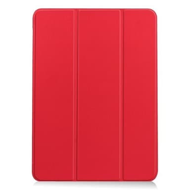 Keinonahkakotelo jalustalla iPad Air 13:lle (2024) - punainen