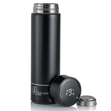 Extralink Smart Resetermos LED-näytöllä 500ml - Musta
