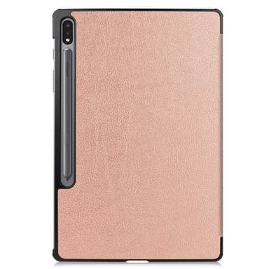 Kolminkertainen kotelo jalustalla Samsung Galaxy Tab S8+ / Tab S8 Plus / Tab S7 FE / Tab S7+ - RoseGold - RoseGold