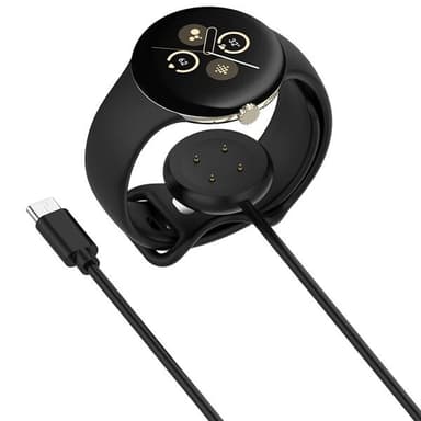 Latauskaapeli USB-C:llä ja magneettiliittimellä Fitbit Ace LTE:lle ja Google Pixel Watchille
