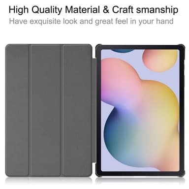 Kolminkertainen kotelo jalustalla Samsung Galaxy Tab S8+ / Tab S8 Plus / Tab S7 FE / Tab S7+ - RoseGold - RoseGold