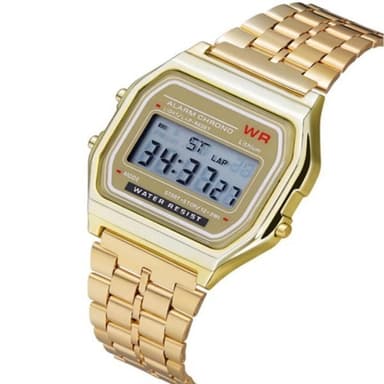 Classic Quartz LED digitaalinen miesten kello ruostumattomasta teräksestä