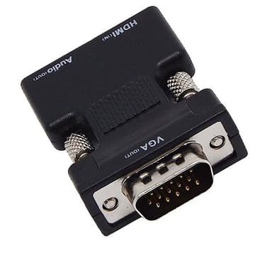 HDMI Naaras VGA + Ääni Sovitin