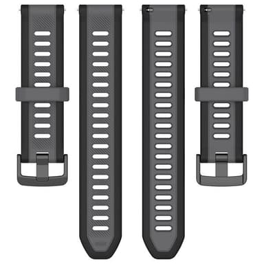 Silikoniranneke Garmin Forerunner 165 18mm - musta - Garmin Forerunner 165 - musta