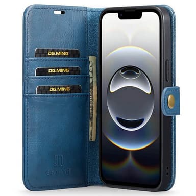 Lompakkokotelo DG-Ming 2i1 iPhone 16e - Sininen