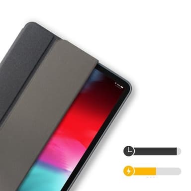 Keinonahkainen kotelo, jossa on kynäteline iPad Pro 12.9"" 2018:lle