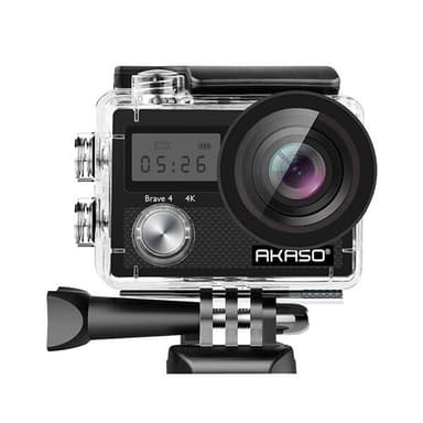 Akaso Brave 4 4K Actionkamera – 24FPS, 20MP, 3-akselinen gyroskooppi