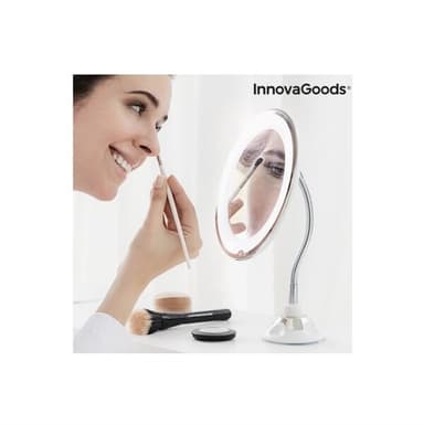 Mizoom suurennuspeili imukupilla ja LED-valolla
