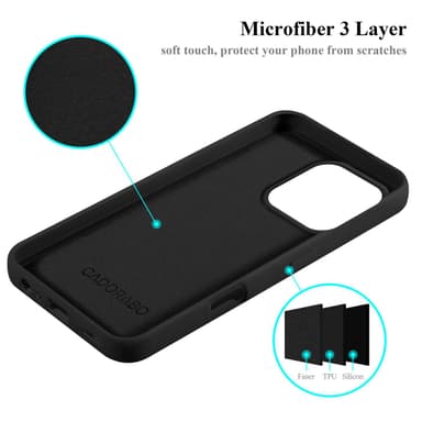 iPhone 16 PRO MAX Suojakuori Kotelo Case (Musta)