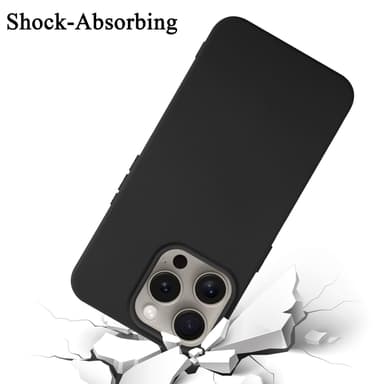 iPhone 16 PRO MAX Suojakuori Kotelo Case (Musta)