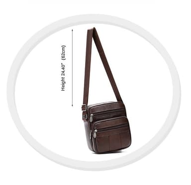 Crossbody laukku aitoa nahkaa Musta