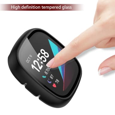 Suojakotelo Fitbit Versa 3:lle ja Senselle Musta