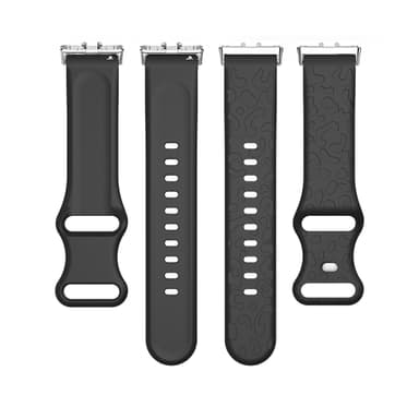 Silikoninen ranneke Samsung Galaxy Fit3:lle Musta