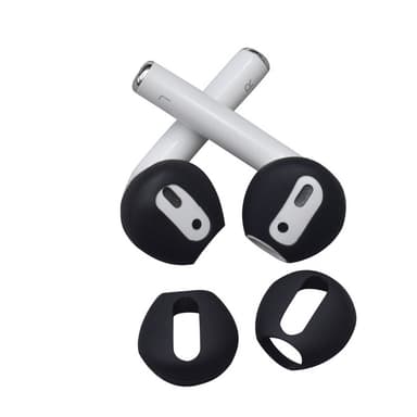Silikoniset kuulosuojaimet AirPods 1/2 Generation -laitteille Musta