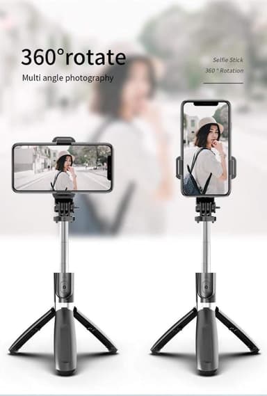 Selfie keppi/mobiilijalusta kaukosäätimellä kamera ja Gopro yhteensopiva