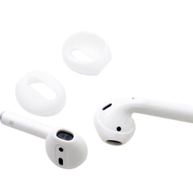 Silikoniset kuulosuojaimet AirPods 1/2 Generation -laitteille Valkoinen
