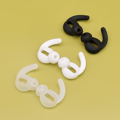 Liukumattomat silikoniset korvakärjet AirPods / AirPods 2 2-parille Läpinäkyvä