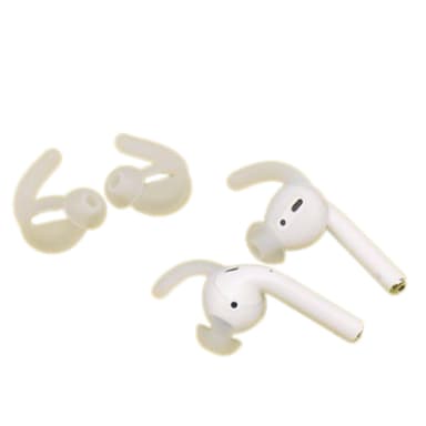 Liukumattomat silikoniset korvakärjet AirPods / AirPods 2 2-parille Läpinäkyvä