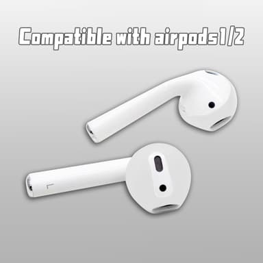 Silikoniset kuulosuojaimet AirPods 1/2 Generation -laitteille Valkoinen