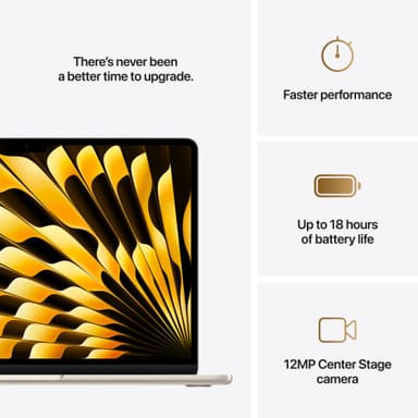 MacBook Air 13 M4 16/512 GB (tähtivalkea)