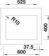 Blanco Subline 340/160-U tiskiallas (valkoinen)