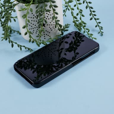 SKALO Samsung A36 5G Clear View Lompakkokotelo - Musta