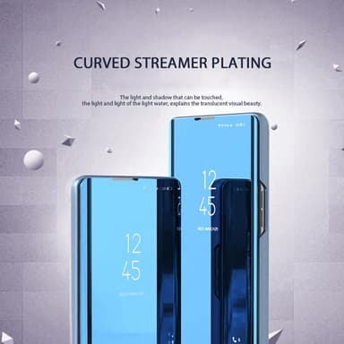 SKALO Samsung A26 5G Clear View Lompakkokotelo - Ruusukulta