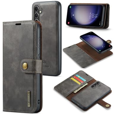 DG MING Samsung A56 5G 2-in-1 Magneetti Lompakkokotelo - Harmaa
