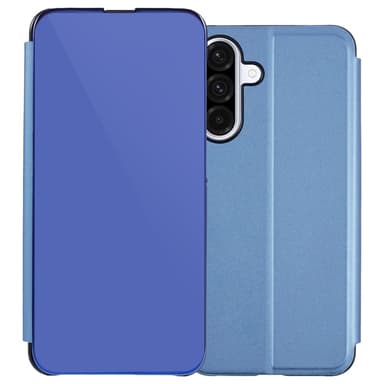 SKALO Samsung A36 5G Clear View Lompakkokotelo - Sininen