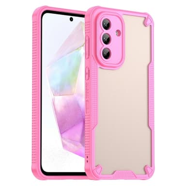SKALO Samsung A36 5G Armor Hybrid Frosted Suojakuori - Pinkki