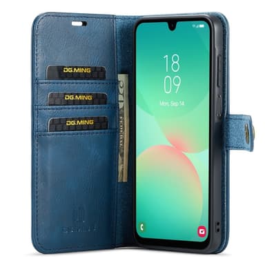 DG MING Samsung A26 5G 2-in-1 Magneetti Lompakkokotelo - Sininen