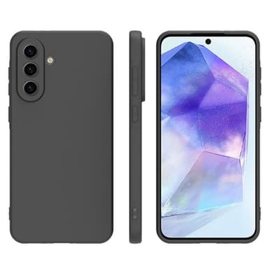 SKALO Samsung A56 5G Mattamusta Ultraohut TPU Suojakuori - Musta