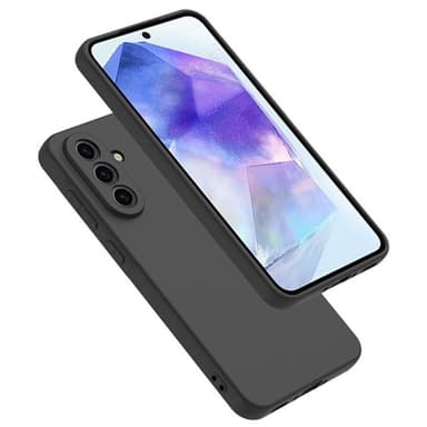 SKALO Samsung A56 5G Mattamusta Ultraohut TPU Suojakuori - Musta