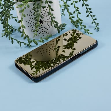 SKALO Samsung A36 5G Clear View Lompakkokotelo - Kulta