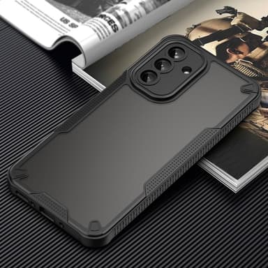 SKALO Samsung A26 5G Armor Hybrid Frosted Suojakuori - Musta