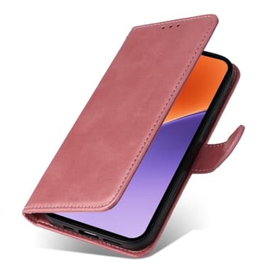 SKALO Xiaomi 15 PU-nahka Lompakkokotelo - Pinkki