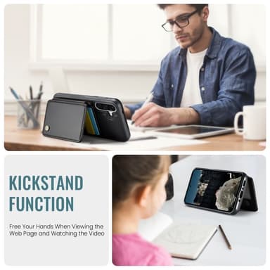 SKALO Samsung A36 5G JEEHOOD J05 Suojakuori - Musta