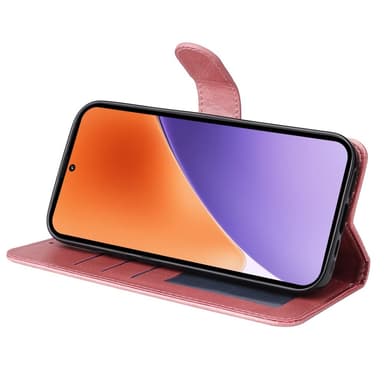 SKALO Xiaomi 15 PU-nahka Lompakkokotelo - Pinkki