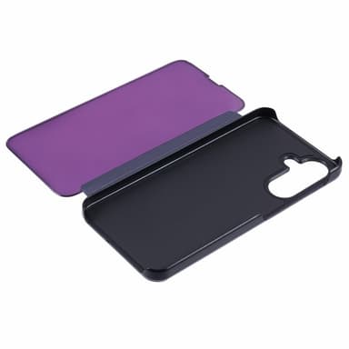 SKALO Samsung A36 5G Clear View Lompakkokotelo - Violetti