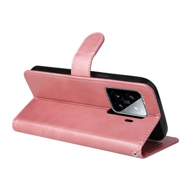 SKALO Xiaomi 15 PU-nahka Lompakkokotelo - Pinkki