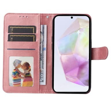 SKALO Samsung A36 5G PU-nahka Lompakkokotelo - Pinkki