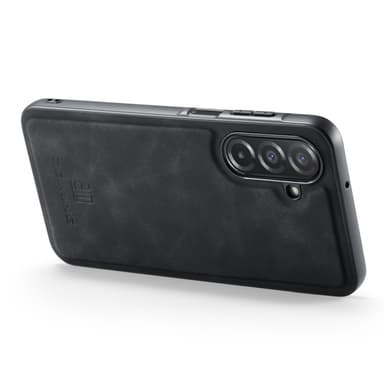 DG MING Samsung A26 5G Premium PU-nahka Hybrid Suojakuori - Musta