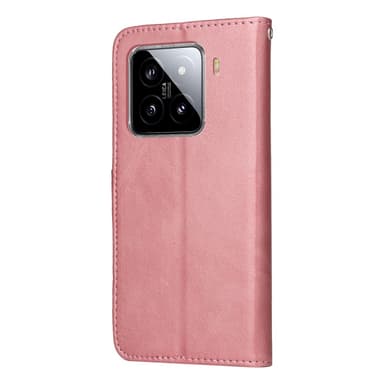 SKALO Xiaomi 15 PU-nahka Lompakkokotelo - Pinkki