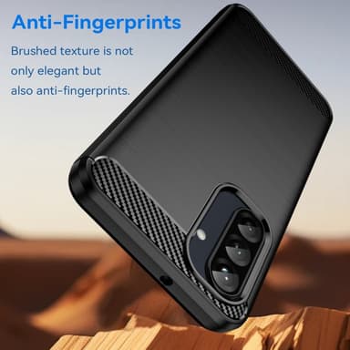 SKALO Samsung A26 5G Armor Carbon Suojakuori - Musta